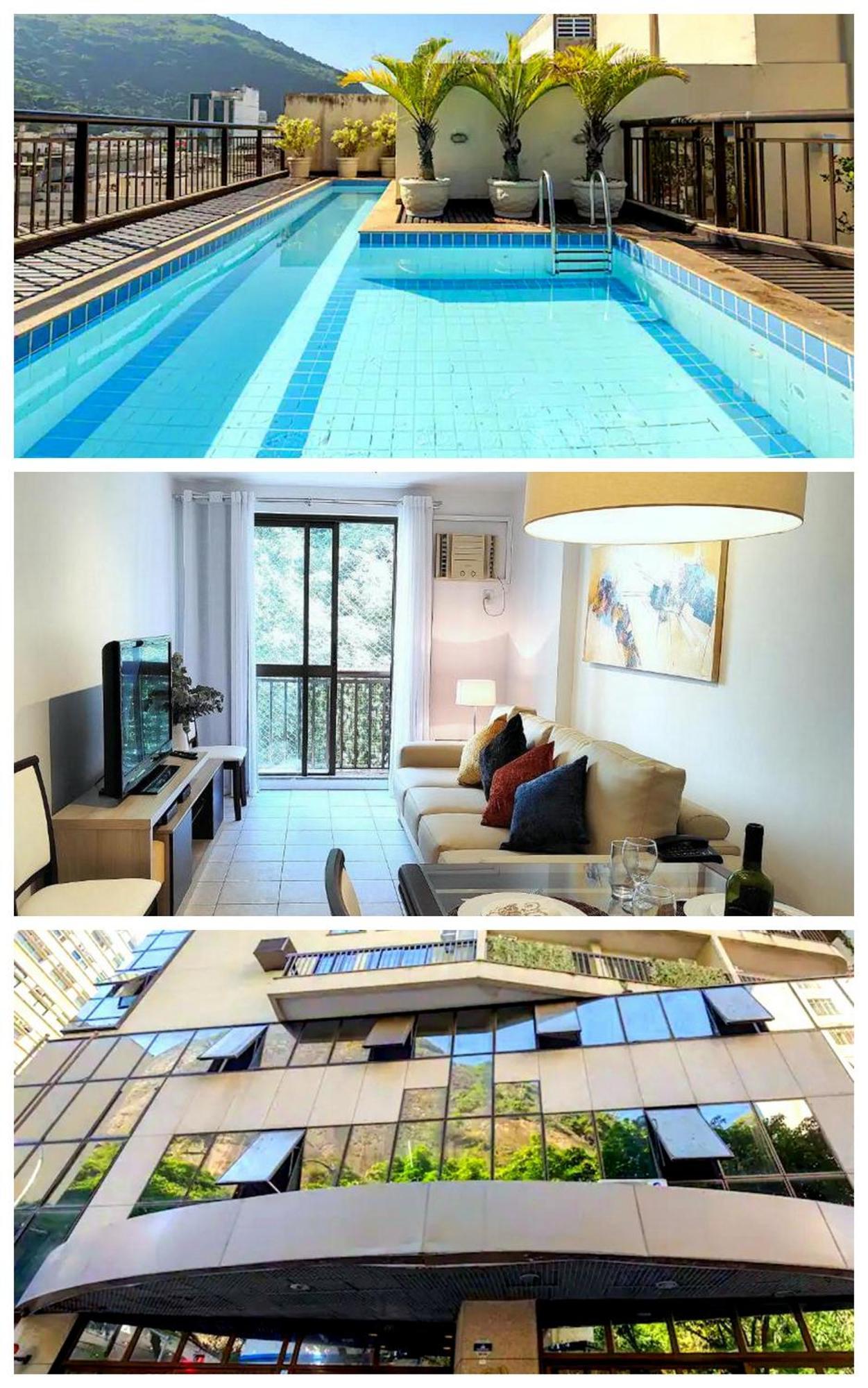 Apartamento Flat Em Copacabana Com Piscina, Garagem Inclusa E Portaria 24h A 4 Min Da Río de Janeiro